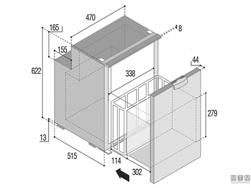 Frigoriferi VF a Cassetto Compressore Interno