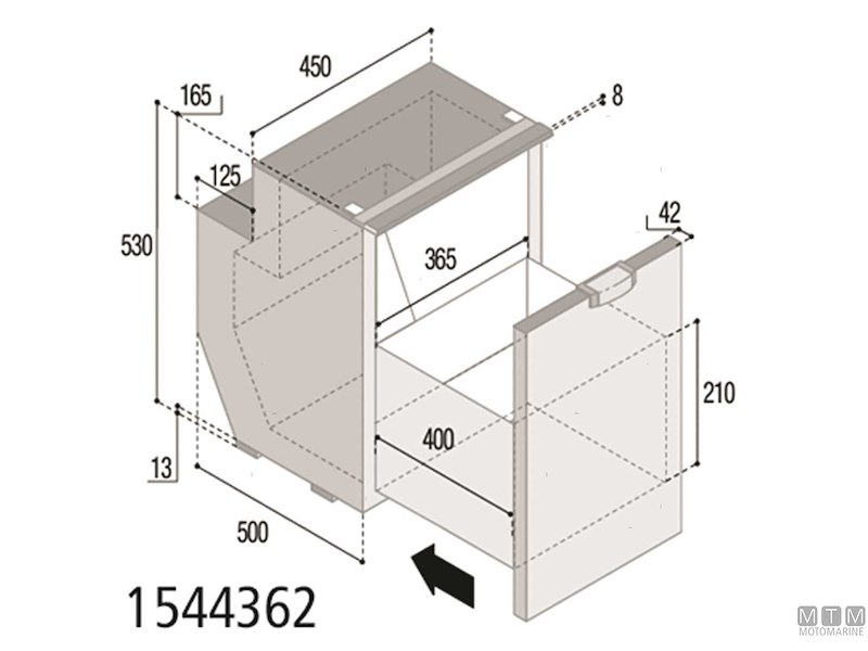 Frigoriferi Vitrifrigo a Cassetto Compressore Interno