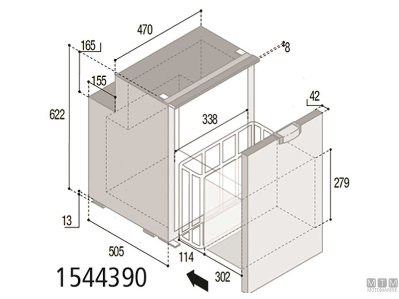 Frigoriferi Vitrifrigo a Cassetto Compressore Interno