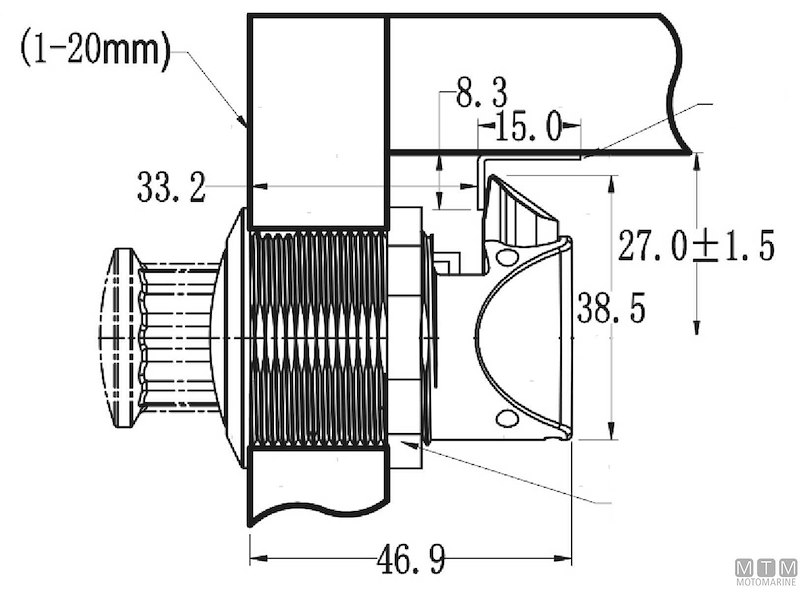 CHIUSURA A PULSANTE POP-KNOB PL-CHR 