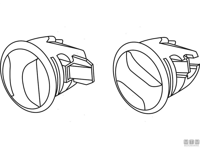 CHIUSURA A SPINTA TURN-TO-OPEN BIANCA 