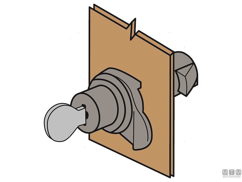 SERRATURA A PULSANTE JF D25MM 