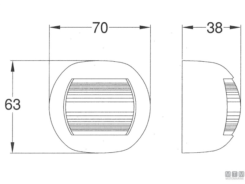 Fanali LED R.I.Na. Flat Inox