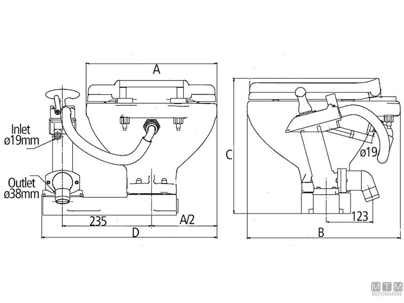 WC - Toilet Manuale Johnson