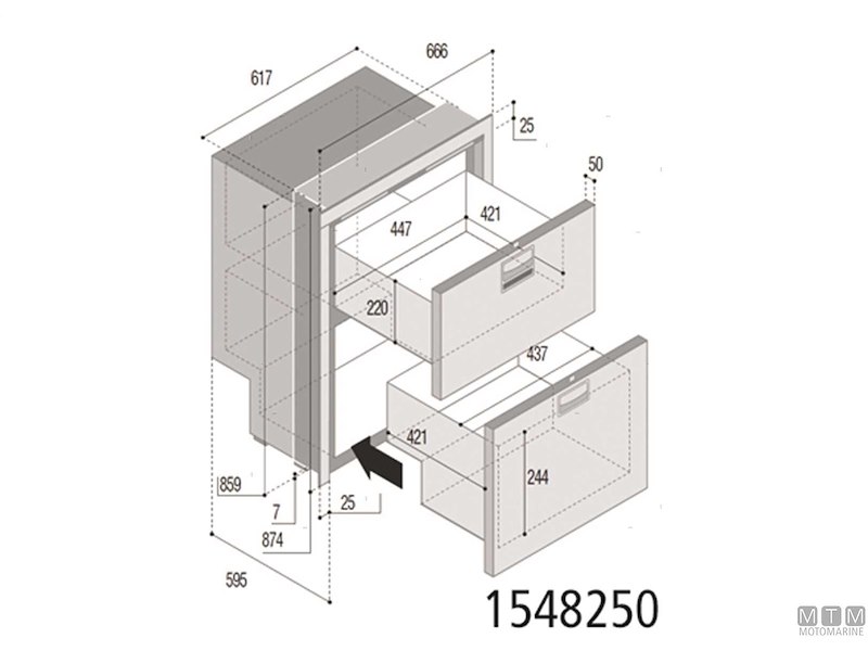 FRIGO VF DRW180A A CASSETTO ALL-IN-ONE 