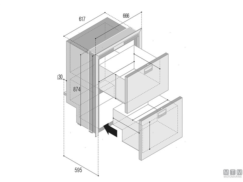 FRIGO VF DRW180A A CASSETTO ALL-IN-ONE 
