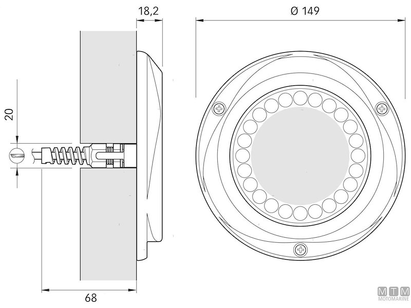 Faro Subacqueo LED Quick Challenger Delta