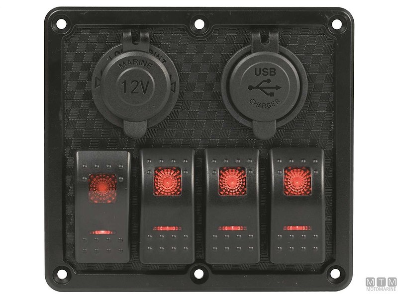 PANNELLO DA4P-USB-PRESA 