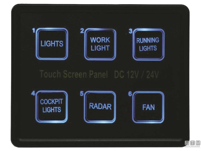 PANNELLO TOUCH IP67 BLUE LED 6 