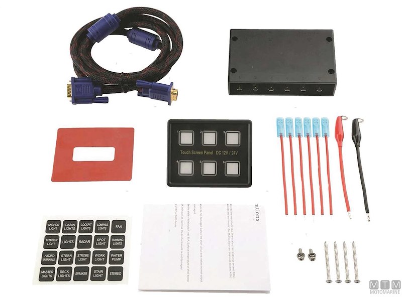 PANNELLO TOUCH IP67 BLUE LED 6 