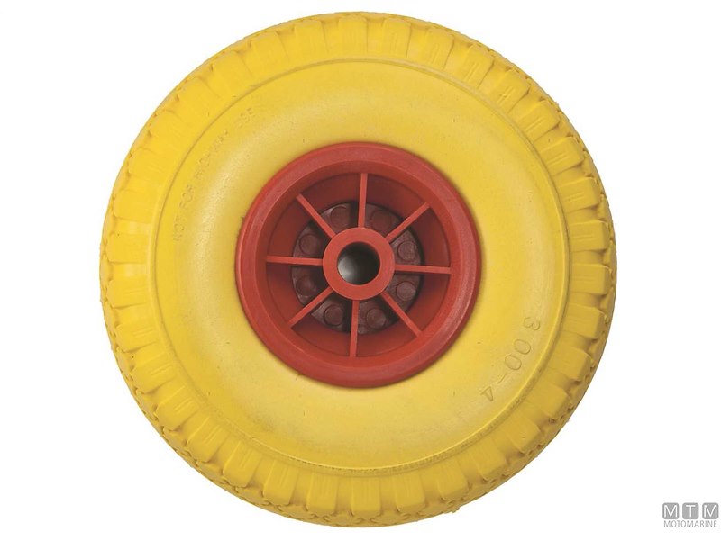 RUOTA CARRELLO ANTIFORATURA PU D260MM 