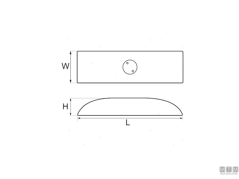ANODO PIASTRA CARENA L235 