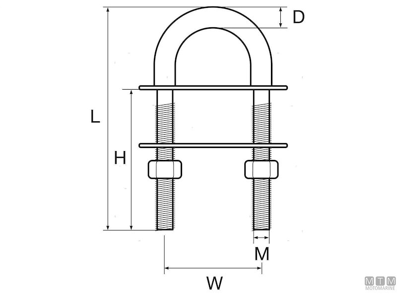 Golfare-Cavallotto U-Bolt G