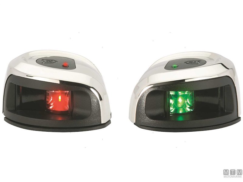 COPPIA FANALI ATTWOOD 2NM SS RED GREEN 