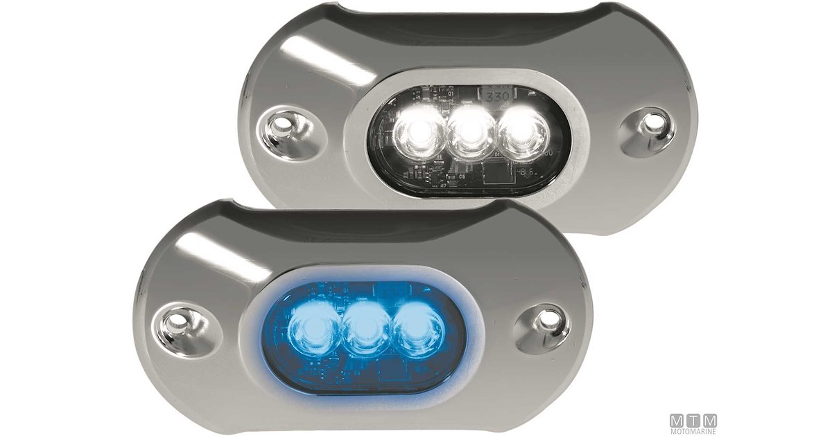 Attwood 6355W7 - Luce LED Multiuso 12V, 6 LED Bianchi, 10,2 Cm, Impermeabile Per Barche E Camper