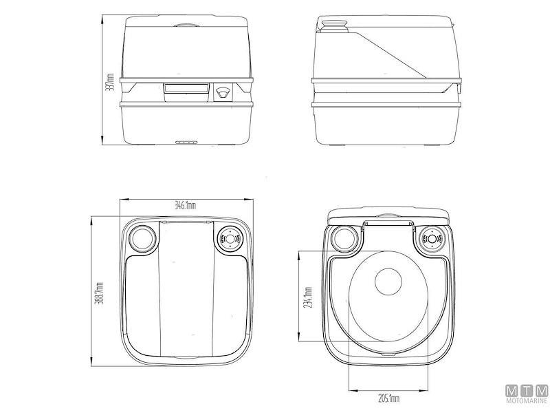 TOILET PORTAPOTTI SEAFLO 