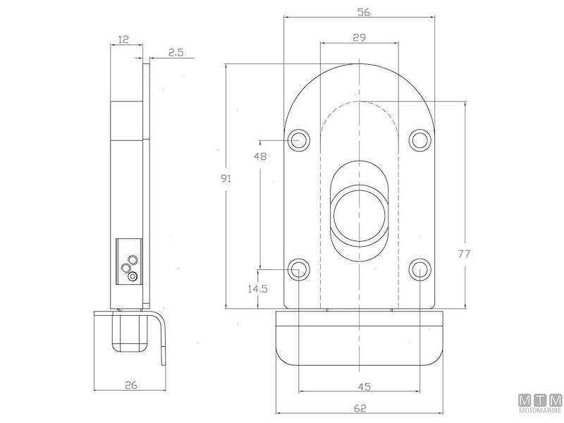 CHIUSURA TMARINE INCASSO 56X91 