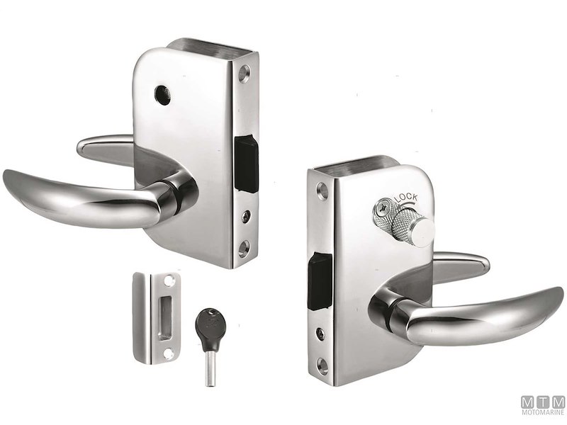 Serratura Inox Privacy Door Latch con Chiavi