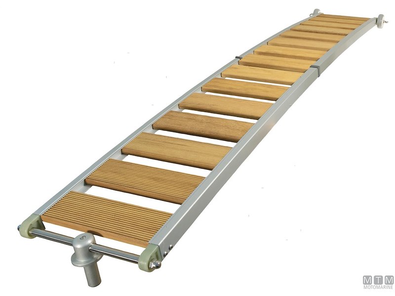 PASSERELLA PIEGHEVOLE 200CM ALU/LEGNO 