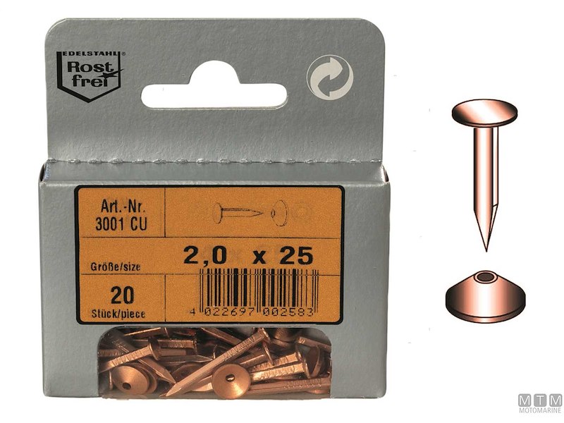 Chiodini in Rame per Legno