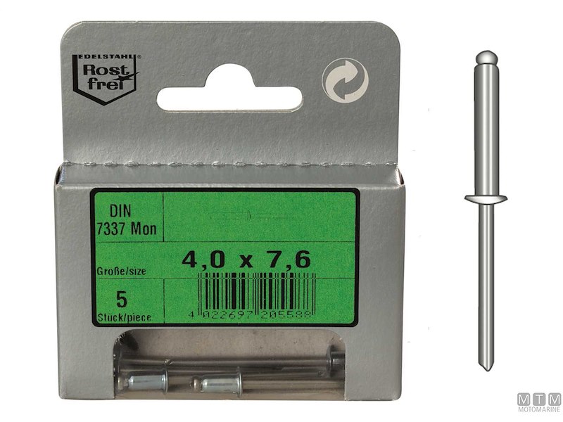 Rivetti a Strappo in Lega Monel DIN 7337