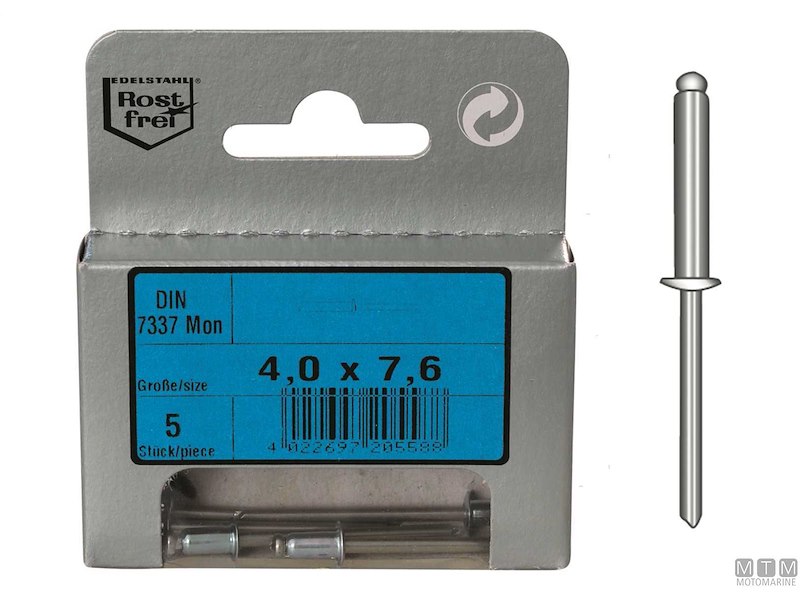 Rivetti a Strappo in Acciaio Inox A4 