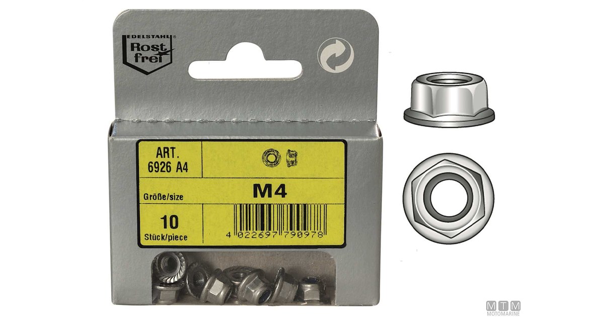 Rivetti Filettati M6 25 Dadi Di Bloccaggio A Flangia Con Inserti Nylon M8-1, 25 - Esagonali, Zincati, Classe 8.8 Inter Blue Lock - Foto 8