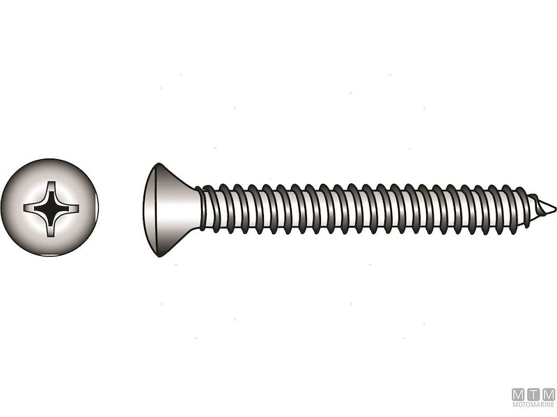 Viti Autofilettanti Testa Svasata con Calotta DIN 7983