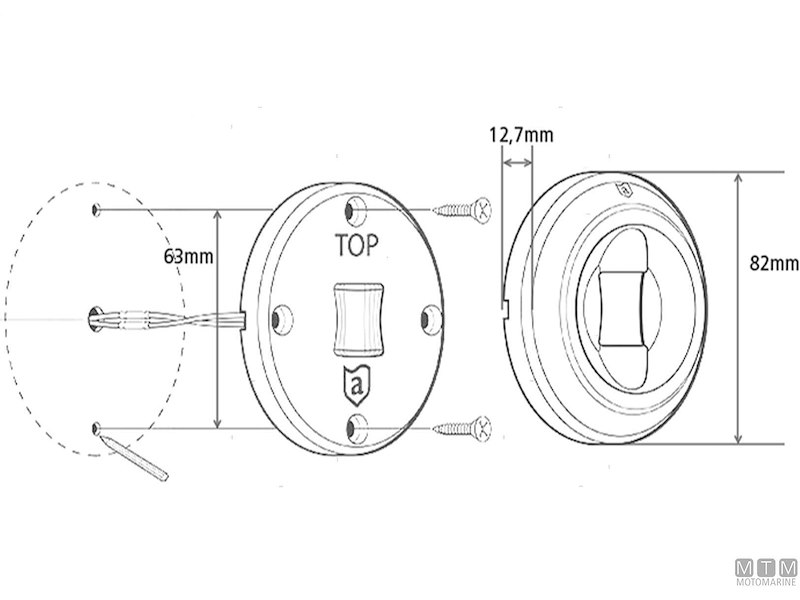 FANALE ATTWOOD POPPA 135 3NM SS WHITE 