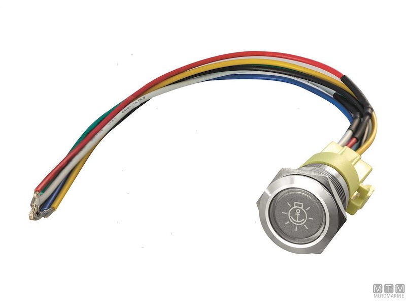 Interruttore LED Flat Label Inox