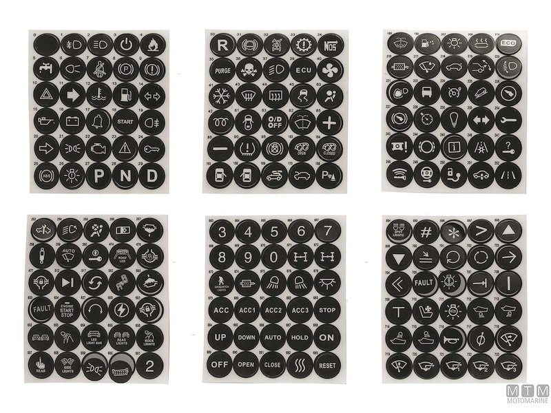 Interruttore LED Flat Label Inox