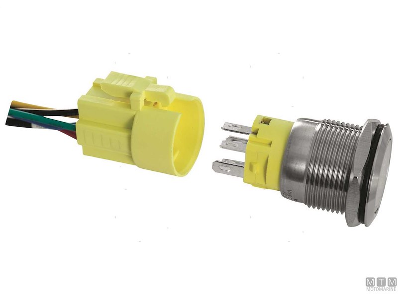 Interruttore LED Flat Label Inox