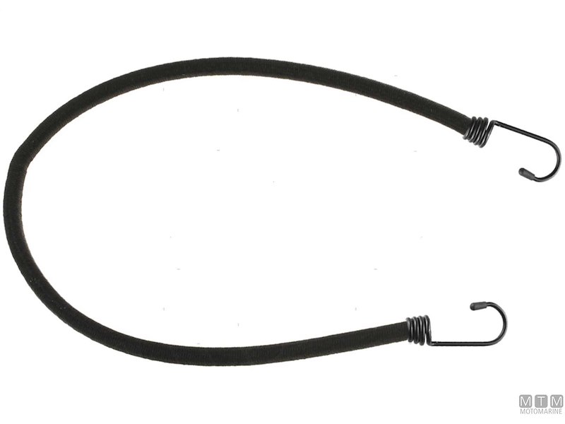 Elastici con 2 Ganci Black Inox