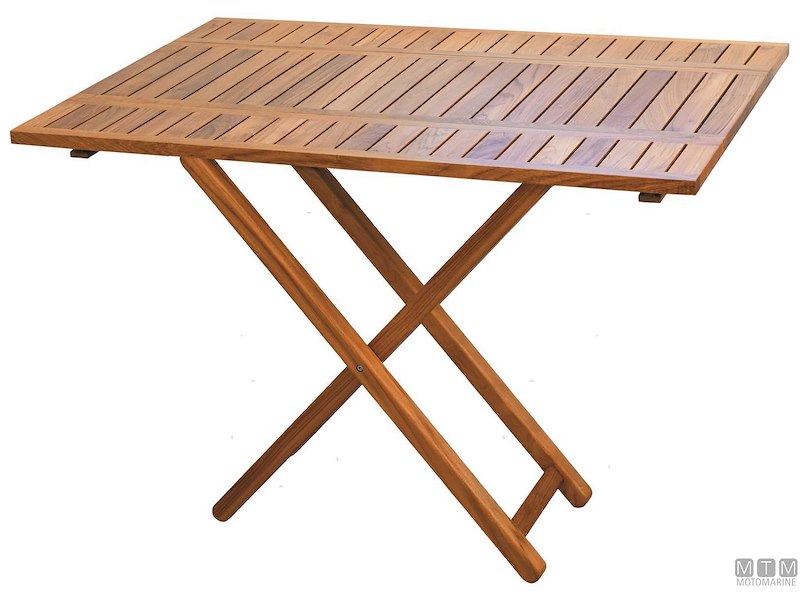 TAVOLINO MB REG TEAK 120/40X80X75/60CM * 