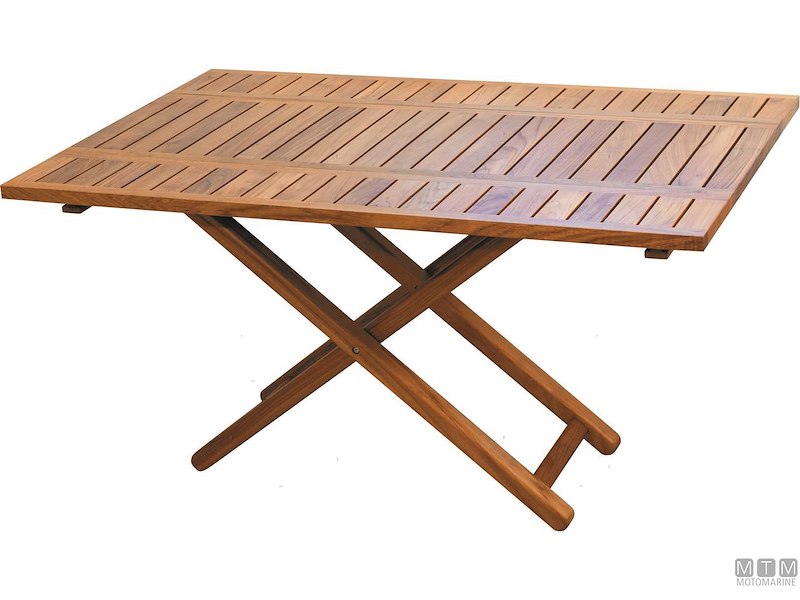 TAVOLINO MB REG TEAK 120/40X80X75/60CM * 