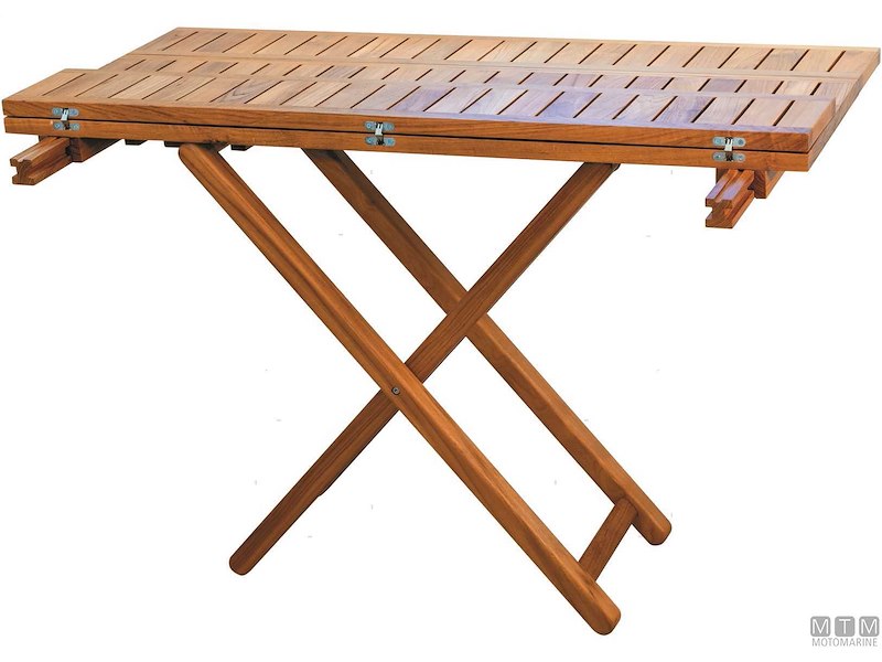 TAVOLINO MB REG TEAK 120/40X80X75/60CM * 
