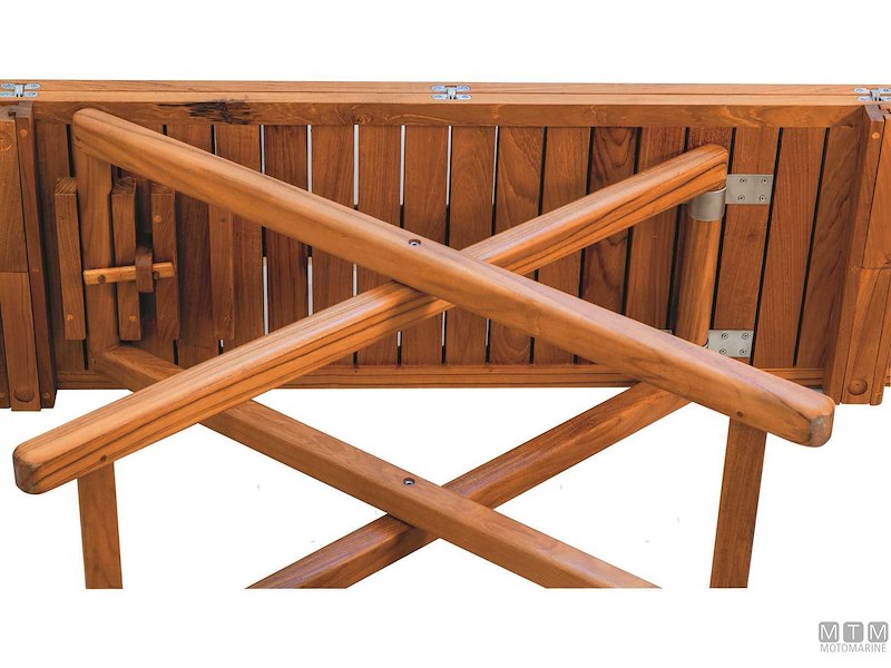 TAVOLINO MB REG TEAK 120/40X80X75/60CM * 