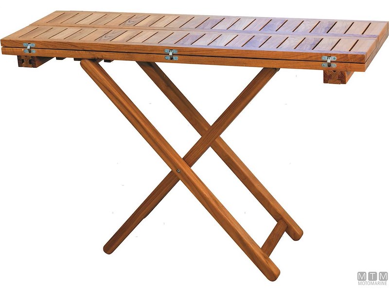 TAVOLINO MB REG TEAK 120/40X80X75/60CM * 