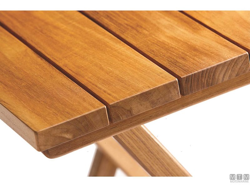 TAVOLINO MB REG TEAK 120/40X80X75/60CM * 