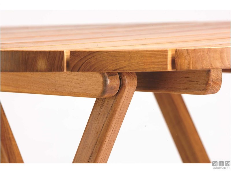 TAVOLINO MB REG TEAK 120/40X80X75/60CM * 