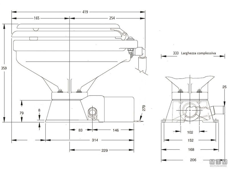 WC - Toilet Elettrica Jabsco Quiet