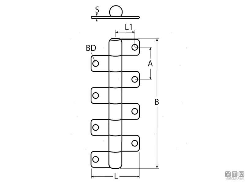 Cerniera Frenata Millepiedi MTech Long