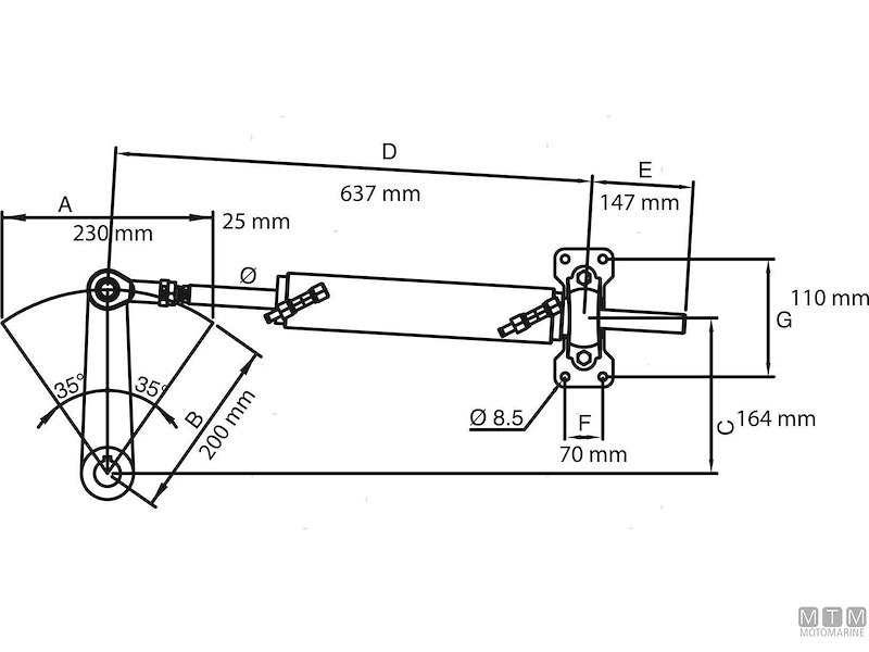 Timoneria Idraulica Ultraflex UC339 