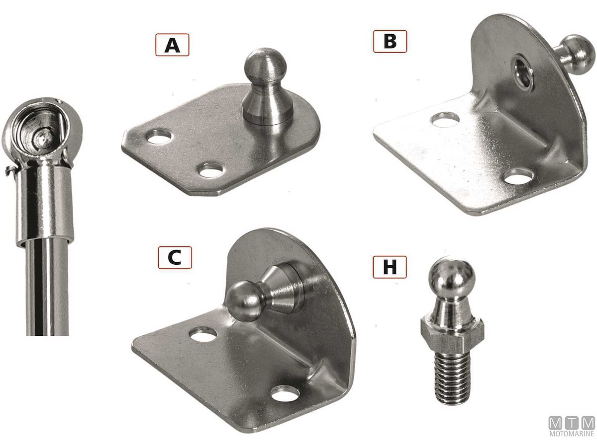 Ricambi Auto Perni A Molla Suuonee In Acciaio - 2 Pezzi, M6, Per Supporti Gas E Cappucci A Sfera Bulloni Sfera Supporto Gas
