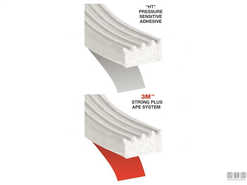 Guarnizione Trim-Lok Ribbed Rubber Seal White