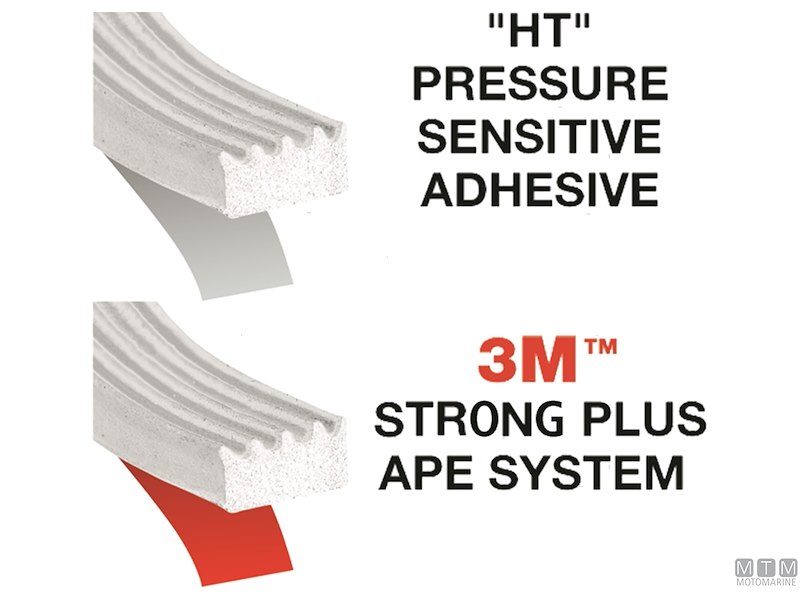 Guarnizione Trim-Lok Ribbed Rubber Seal White