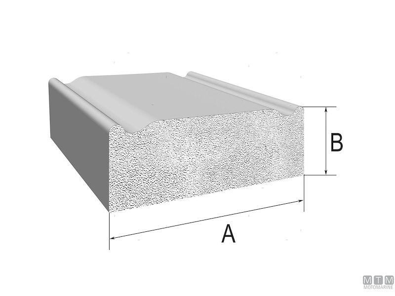 Guarnizione Trim-Lok Flat Rubber Seal White