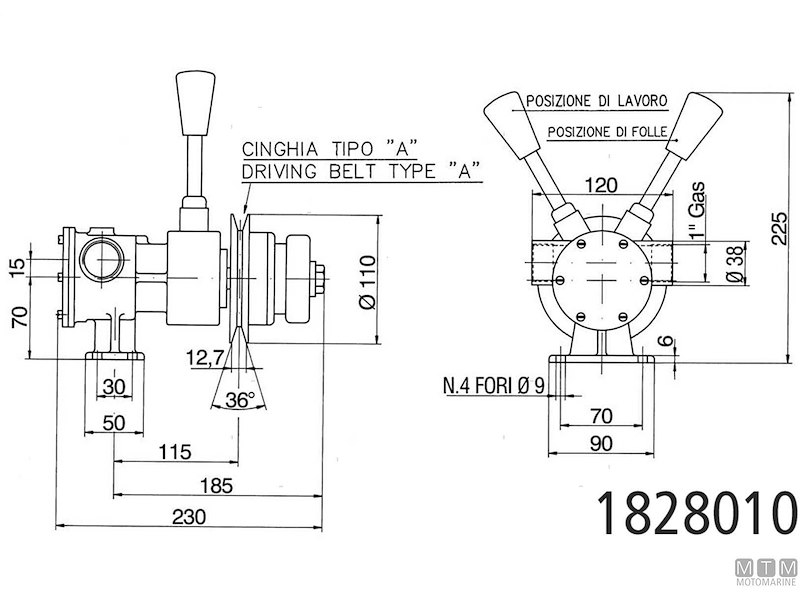 Pompa con Frizione Manuale Ancor