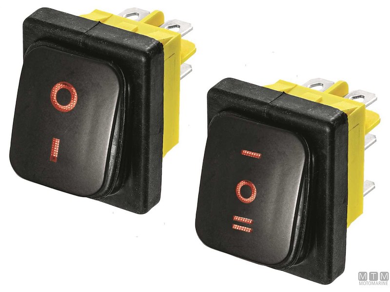 Interruttore FLN IP65 Black LED