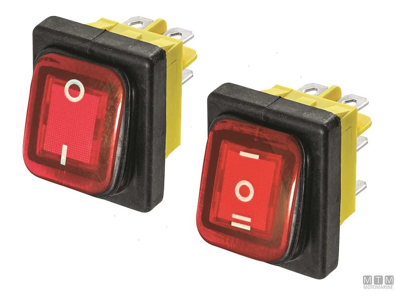 Interruttore FLN IP65 Red LED